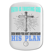 DistinctInk Magnetic Battery Pack, Wireless Portable Charger with USB-C Cable, Compatible with MagSafe iPhone 14 / 13 / 12 Series - Faith Is Trusting God