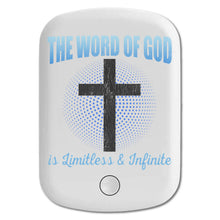 DistinctInk Magnetic Battery Pack, Wireless Portable Charger with USB-C Cable, Compatible with MagSafe iPhone 14 / 13 / 12 Series - Word Of God Is Limitless And Infinite