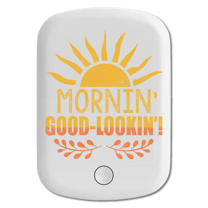 DistinctInk Magnetic Battery Pack, Wireless Portable Charger with USB-C Cable, Compatible with MagSafe iPhone 14 / 13 / 12 Series - Mornin' Good-Lookin'