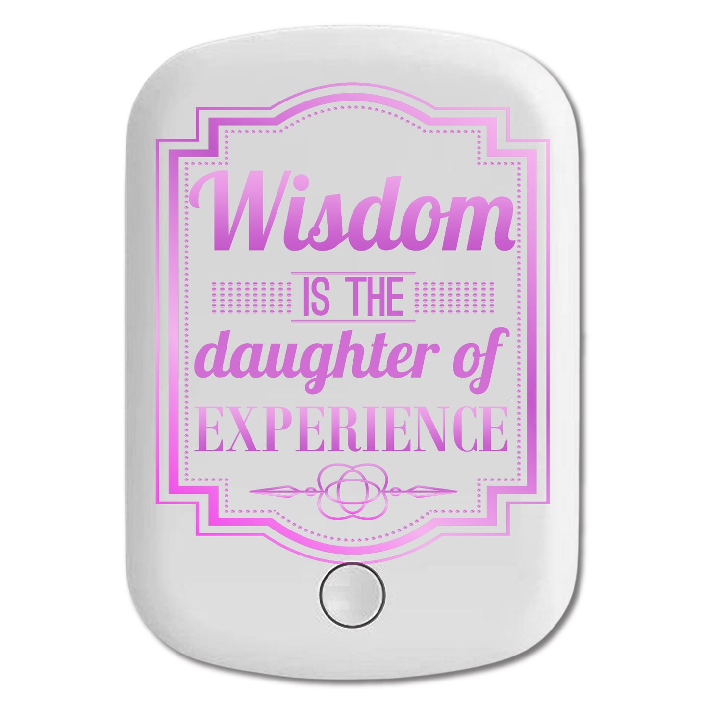 DistinctInk Magnetic Battery Pack, Wireless Portable Charger with USB-C Cable, Compatible with MagSafe iPhone 14 / 13 / 12 Series - Wisdom Daughter Of Experience