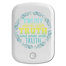 DistinctInk Magnetic Battery Pack, Wireless Portable Charger with USB-C Cable, Compatible with MagSafe iPhone 14 / 13 / 12 Series - Trust Starts With Truth