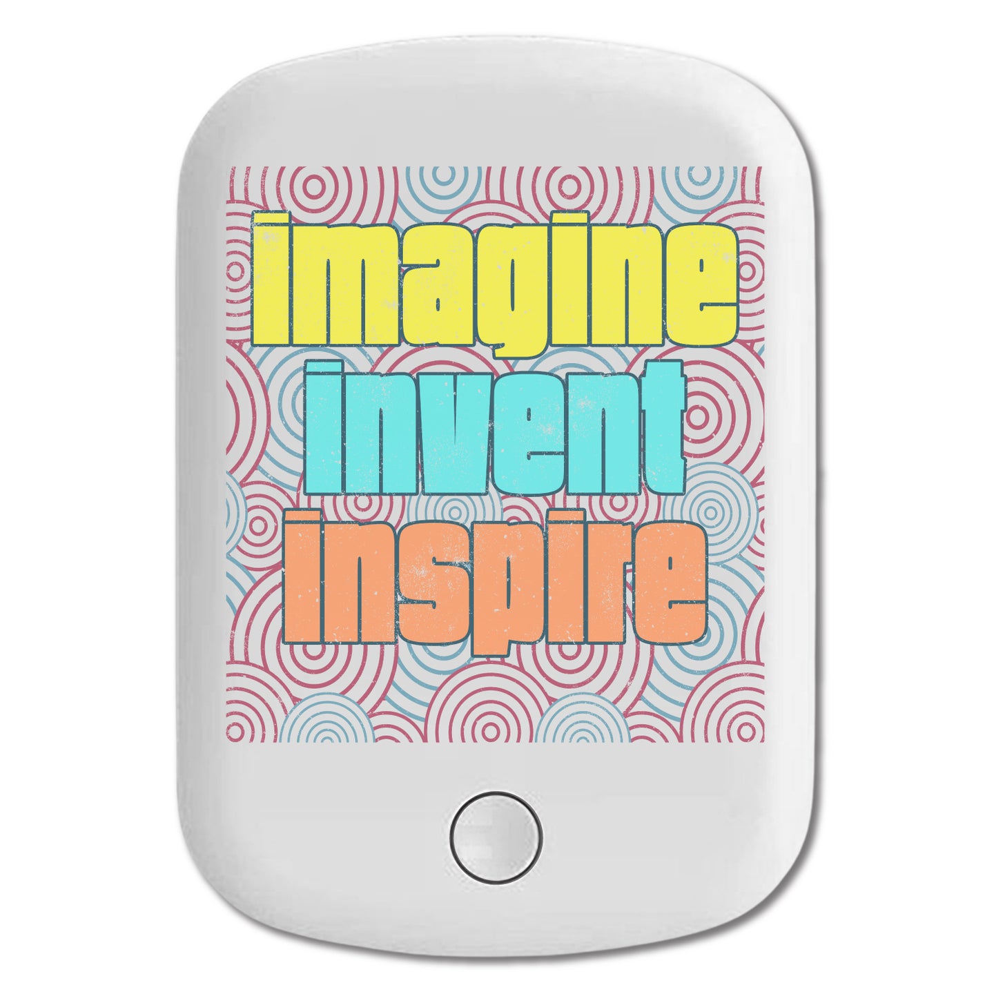 DistinctInk Magnetic Battery Pack, Wireless Portable Charger with USB-C Cable, Compatible with MagSafe iPhone 14 / 13 / 12 Series - Imagine Invent Inspire
