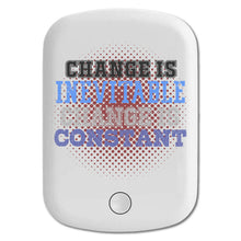 DistinctInk Magnetic Battery Pack, Wireless Portable Charger with USB-C Cable, Compatible with MagSafe iPhone 14 / 13 / 12 Series - Change Is Inevitable Change Is Constant