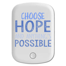 DistinctInk Magnetic Battery Pack, Wireless Portable Charger with USB-C Cable, Compatible with MagSafe iPhone 14 / 13 / 12 Series - Choose Hope And Anything's Possible
