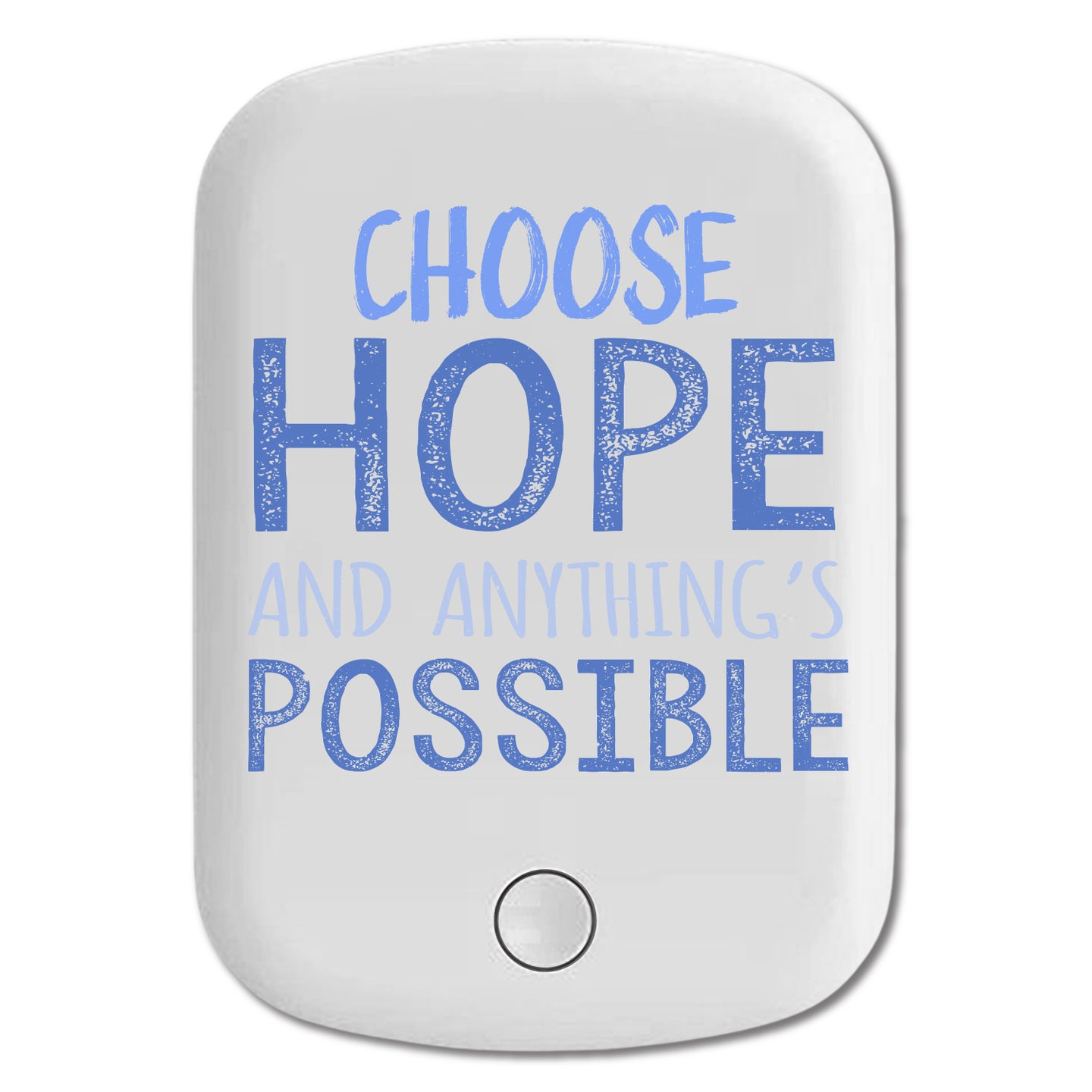 DistinctInk Magnetic Battery Pack, Wireless Portable Charger with USB-C Cable, Compatible with MagSafe iPhone 14 / 13 / 12 Series - Choose Hope And Anything's Possible
