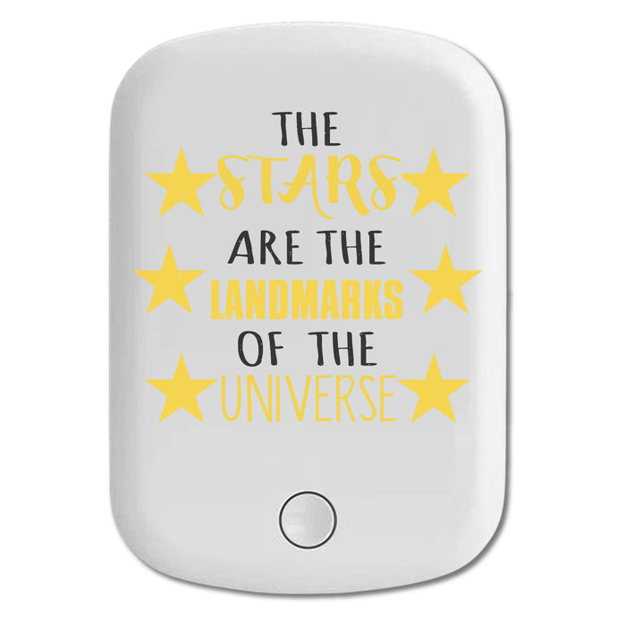 DistinctInk Magnetic Battery Pack, Wireless Portable Charger with USB-C Cable, Compatible with MagSafe iPhone 14 / 13 / 12 Series - Stars Are Landmarks Of Universe