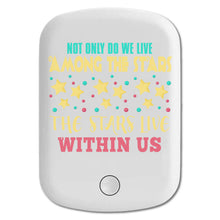 DistinctInk Magnetic Battery Pack, Wireless Portable Charger with USB-C Cable, Compatible with MagSafe iPhone 14 / 13 / 12 Series - We Live Among Stars Stars Live Within Us
