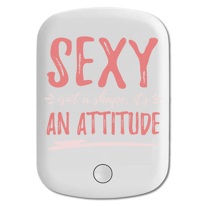 DistinctInk Magnetic Battery Pack, Wireless Portable Charger with USB-C Cable, Compatible with MagSafe iPhone 14 / 13 / 12 Series - Sexy Isn't Shape It's An Attitude