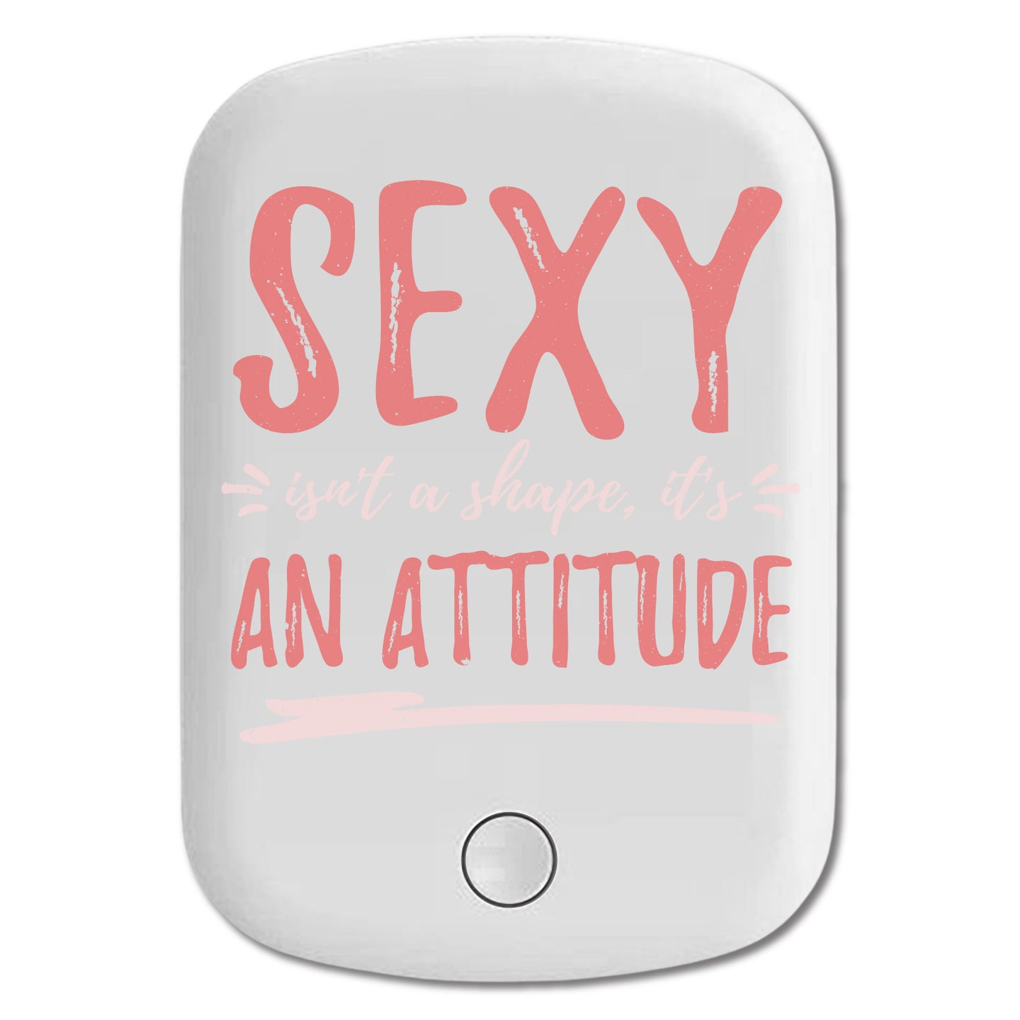 DistinctInk Magnetic Battery Pack, Wireless Portable Charger with USB-C Cable, Compatible with MagSafe iPhone 14 / 13 / 12 Series - Sexy Isn't Shape It's An Attitude