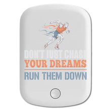 DistinctInk Magnetic Battery Pack, Wireless Portable Charger with USB-C Cable, Compatible with MagSafe iPhone 14 / 13 / 12 Series - Don't Chase Dreams Run Them Down