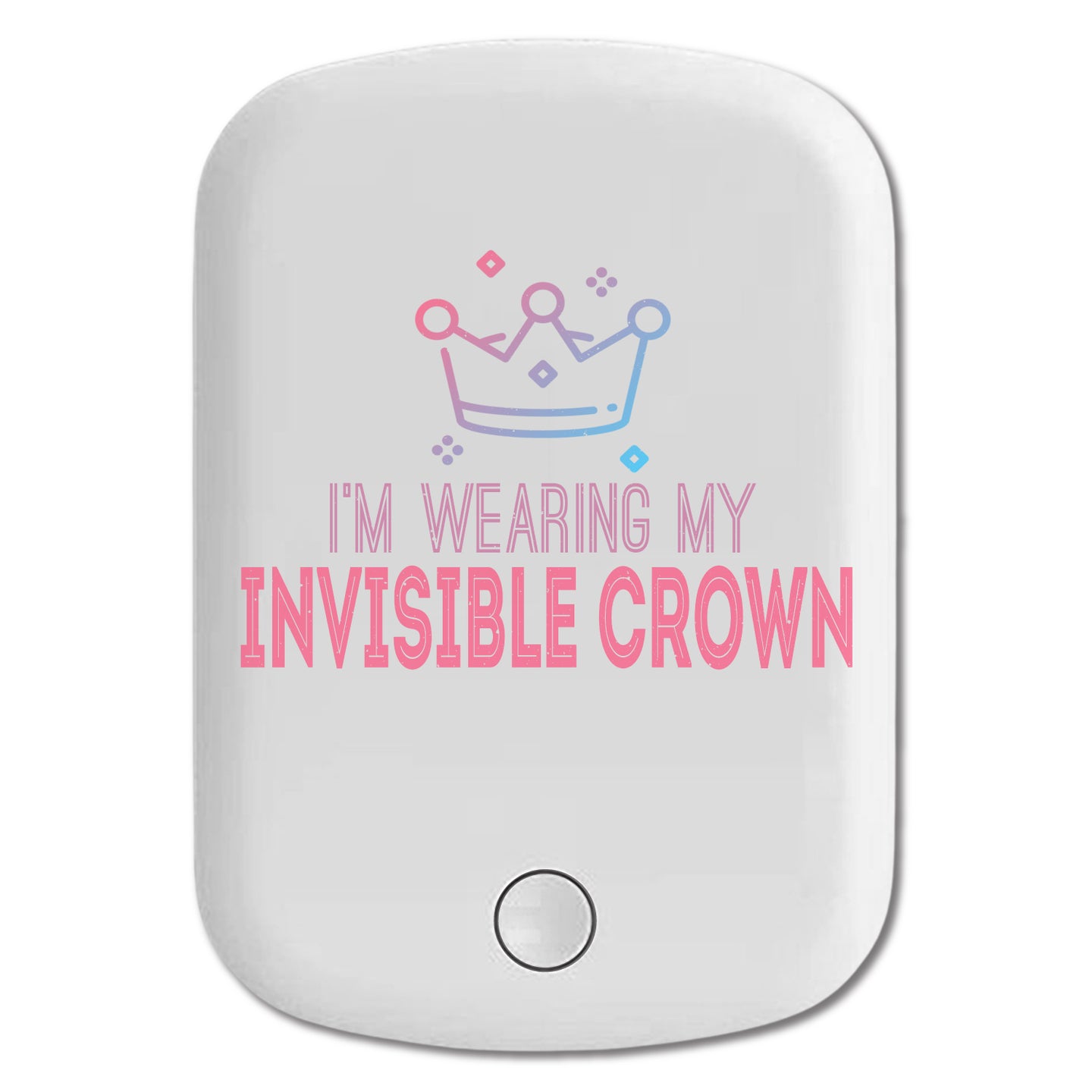 DistinctInk Magnetic Battery Pack, Wireless Portable Charger with USB-C Cable, Compatible with MagSafe iPhone 14 / 13 / 12 Series - Wearing My Invisible Crown