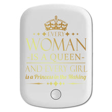DistinctInk Magnetic Battery Pack, Wireless Portable Charger with USB-C Cable, Compatible with MagSafe iPhone 14 / 13 / 12 Series - Every Woman Queen Every Girl Princess In Making