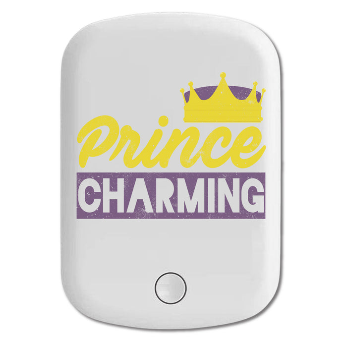DistinctInk Magnetic Battery Pack, Wireless Portable Charger with USB-C Cable, Compatible with MagSafe iPhone 14 / 13 / 12 Series - Prince Charming