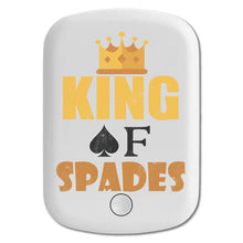 DistinctInk Magnetic Battery Pack, Wireless Portable Charger with USB-C Cable, Compatible with MagSafe iPhone 14 / 13 / 12 Series - King Of Spades
