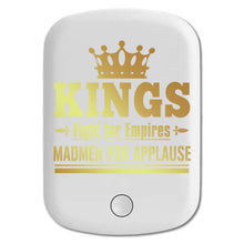 DistinctInk Magnetic Battery Pack, Wireless Portable Charger with USB-C Cable, Compatible with MagSafe iPhone 14 / 13 / 12 Series - Kings Fight For Empires Madmen For Applause