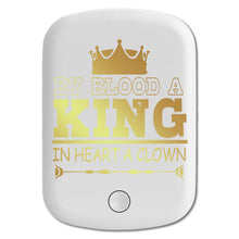 DistinctInk Magnetic Battery Pack, Wireless Portable Charger with USB-C Cable, Compatible with MagSafe iPhone 14 / 13 / 12 Series - By Blood A King In Heart A Clown