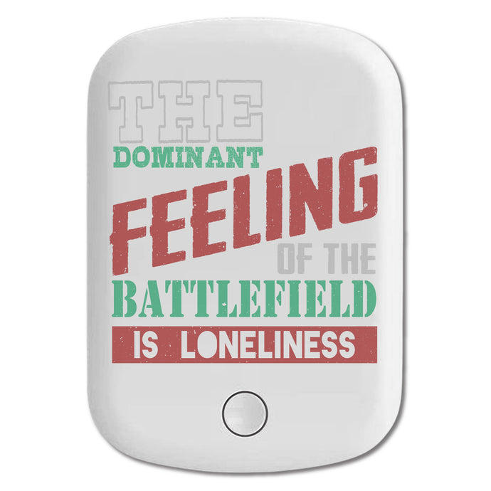 DistinctInk Magnetic Battery Pack, Wireless Portable Charger with USB-C Cable, Compatible with MagSafe iPhone 14 / 13 / 12 Series - Dominant Feeling Of Battlefield Is Loneliness