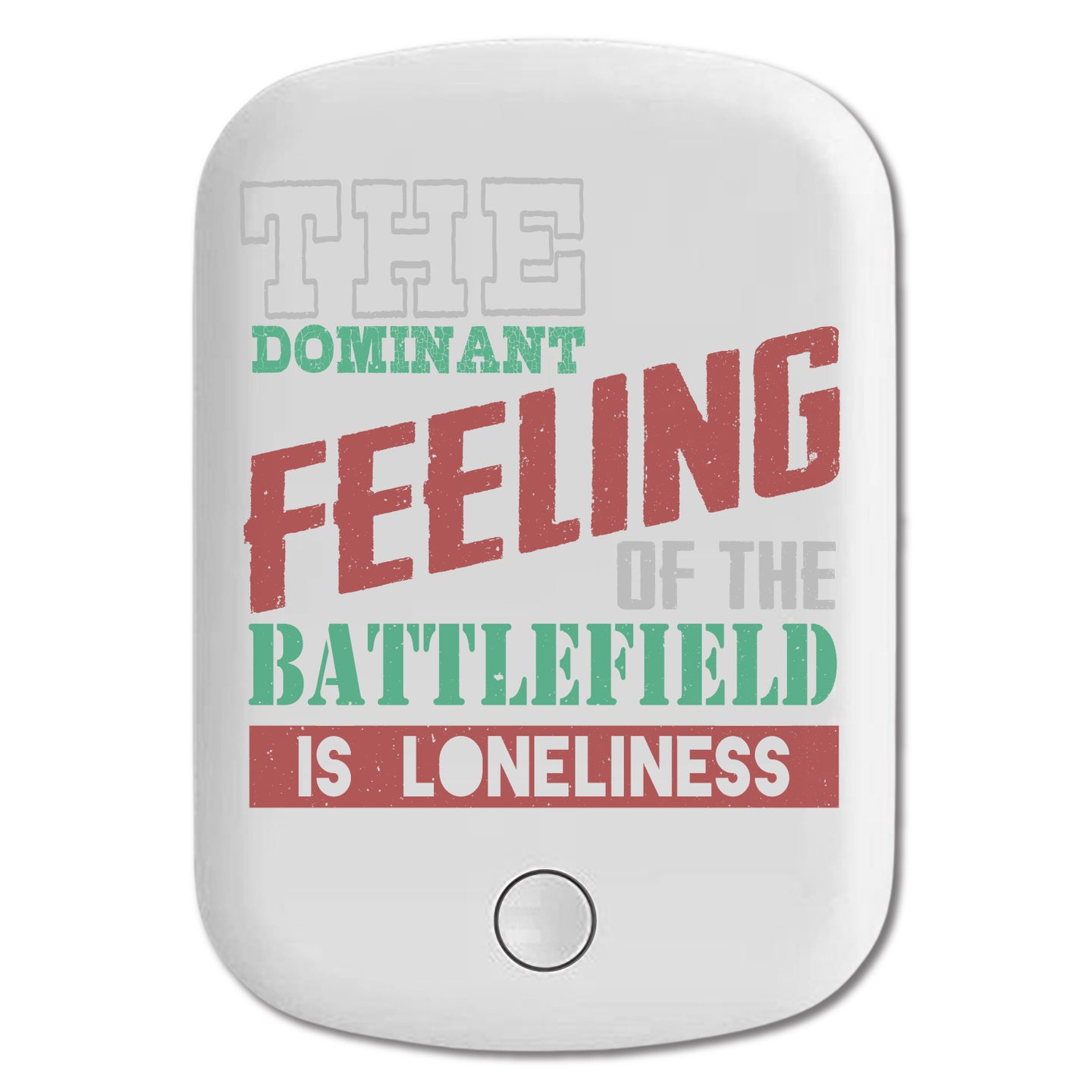 DistinctInk Magnetic Battery Pack, Wireless Portable Charger with USB-C Cable, Compatible with MagSafe iPhone 14 / 13 / 12 Series - Dominant Feeling Of Battlefield Is Loneliness
