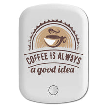 DistinctInk Magnetic Battery Pack, Wireless Portable Charger with USB-C Cable, Compatible with MagSafe iPhone 14 / 13 / 12 Series - Coffee Is Always A Good Idea
