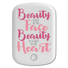 DistinctInk Magnetic Battery Pack, Wireless Portable Charger with USB-C Cable, Compatible with MagSafe iPhone 14 / 13 / 12 Series - Beauty Face Beauty Heart
