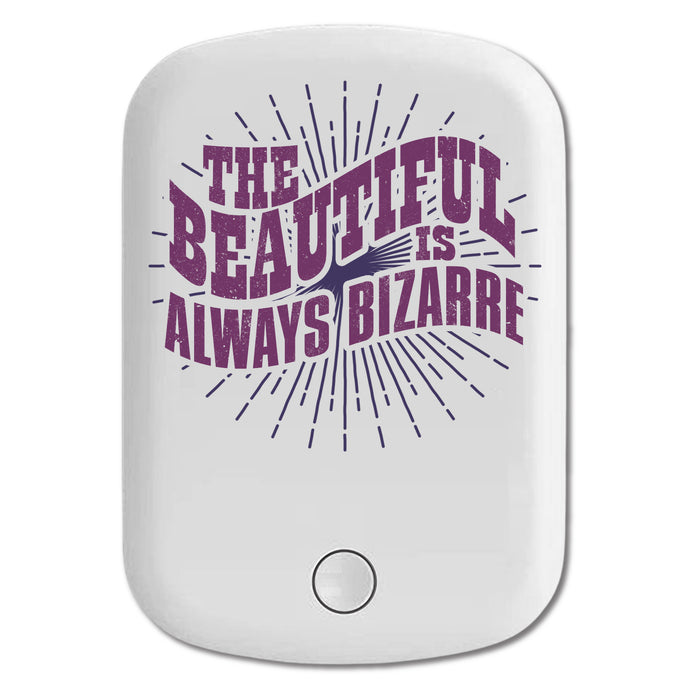 DistinctInk Magnetic Battery Pack, Wireless Portable Charger with USB-C Cable, Compatible with MagSafe iPhone 14 / 13 / 12 Series - Beautiful Is Always Bizarre