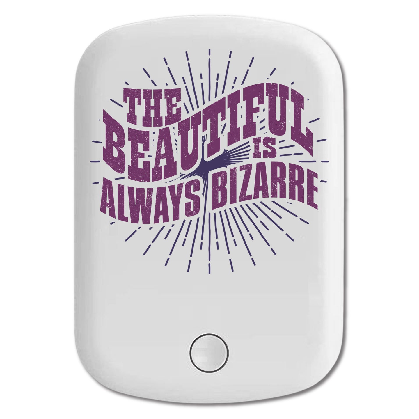 DistinctInk Magnetic Battery Pack, Wireless Portable Charger with USB-C Cable, Compatible with MagSafe iPhone 14 / 13 / 12 Series - Beautiful Is Always Bizarre