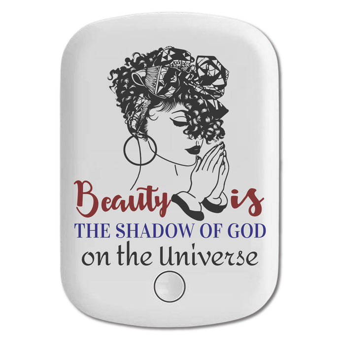 DistinctInk Magnetic Battery Pack, Wireless Portable Charger with USB-C Cable, Compatible with MagSafe iPhone 14 / 13 / 12 Series - Beauty Is Shadow Of God On Universe