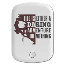 DistinctInk Magnetic Battery Pack, Wireless Portable Charger with USB-C Cable, Compatible with MagSafe iPhone 14 / 13 / 12 Series - Life Either Daring Adventure Or Nothing