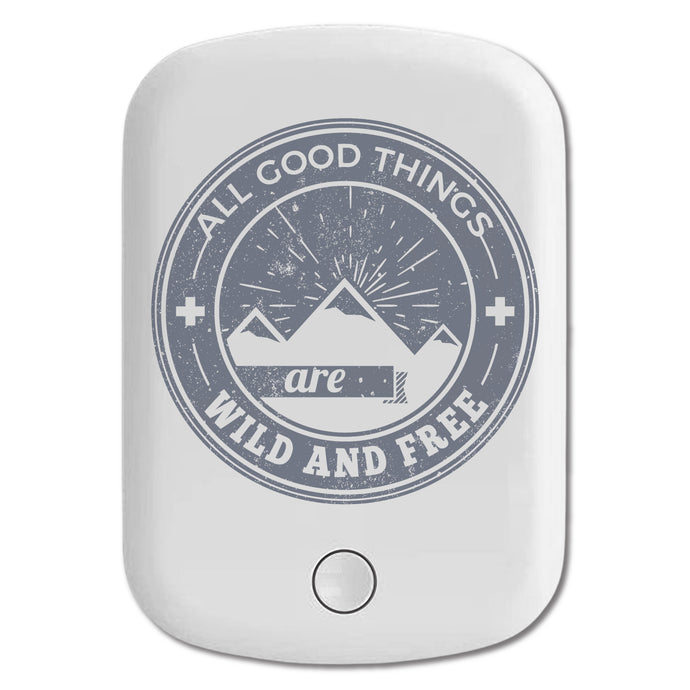 DistinctInk Magnetic Battery Pack, Wireless Portable Charger with USB-C Cable, Compatible with MagSafe iPhone 14 / 13 / 12 Series - Good Things Wild And Free