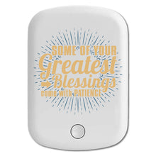 DistinctInk Magnetic Battery Pack, Wireless Portable Charger with USB-C Cable, Compatible with MagSafe iPhone 14 / 13 / 12 Series - Greatest Blessings Come With Patience