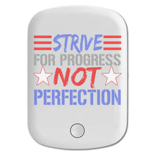 DistinctInk Magnetic Battery Pack, Wireless Portable Charger with USB-C Cable, Compatible with MagSafe iPhone 14 / 13 / 12 Series - Strive For Progess Not Perfection