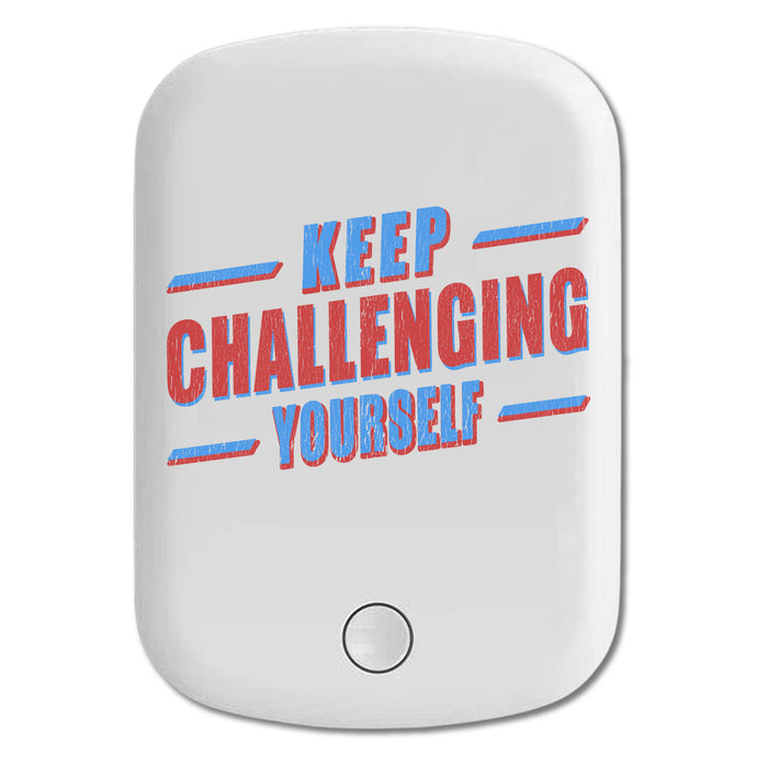 DistinctInk Magnetic Battery Pack, Wireless Portable Charger with USB-C Cable, Compatible with MagSafe iPhone 14 / 13 / 12 Series - Keep Challenging Yourself
