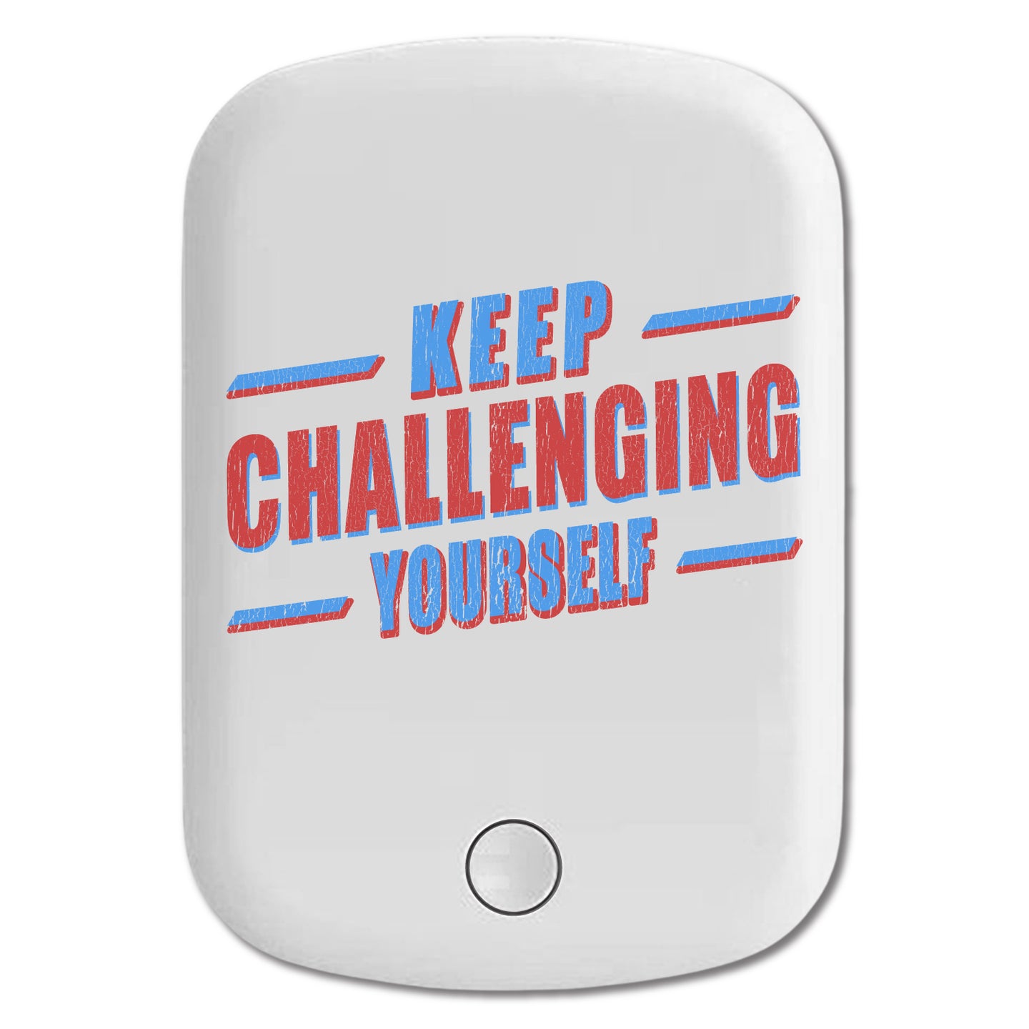 DistinctInk Magnetic Battery Pack, Wireless Portable Charger with USB-C Cable, Compatible with MagSafe iPhone 14 / 13 / 12 Series - Keep Challenging Yourself