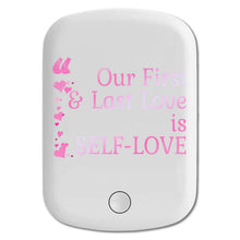 DistinctInk Magnetic Battery Pack, Wireless Portable Charger with USB-C Cable, Compatible with MagSafe iPhone 14 / 13 / 12 Series - First And Last Love Self-Love