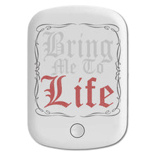 DistinctInk Magnetic Battery Pack, Wireless Portable Charger with USB-C Cable, Compatible with MagSafe iPhone 14 / 13 / 12 Series - Bring Me To Life