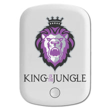 DistinctInk Magnetic Battery Pack, Wireless Portable Charger with USB-C Cable, Compatible with MagSafe iPhone 14 / 13 / 12 Series - King Of The Jungle