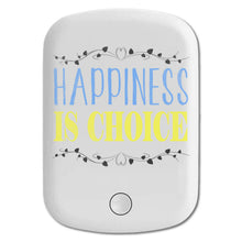 DistinctInk Magnetic Battery Pack, Wireless Portable Charger with USB-C Cable, Compatible with MagSafe iPhone 14 / 13 / 12 Series - Happiness Is Choice