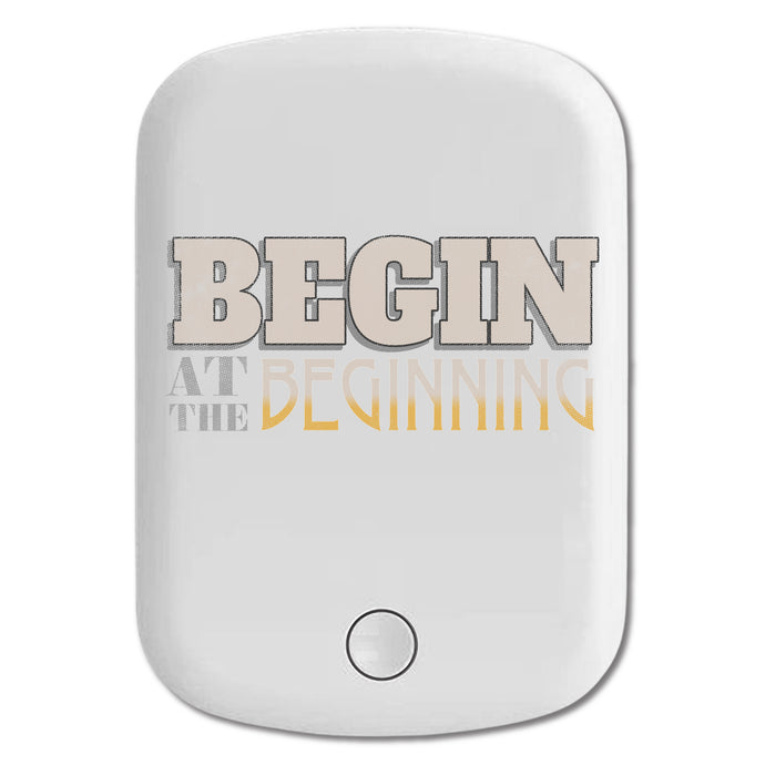 DistinctInk Magnetic Battery Pack, Wireless Portable Charger with USB-C Cable, Compatible with MagSafe iPhone 14 / 13 / 12 Series - Begain At The Beginning