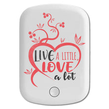 DistinctInk Magnetic Battery Pack, Wireless Portable Charger with USB-C Cable, Compatible with MagSafe iPhone 14 / 13 / 12 Series - Live A Little Love A lot
