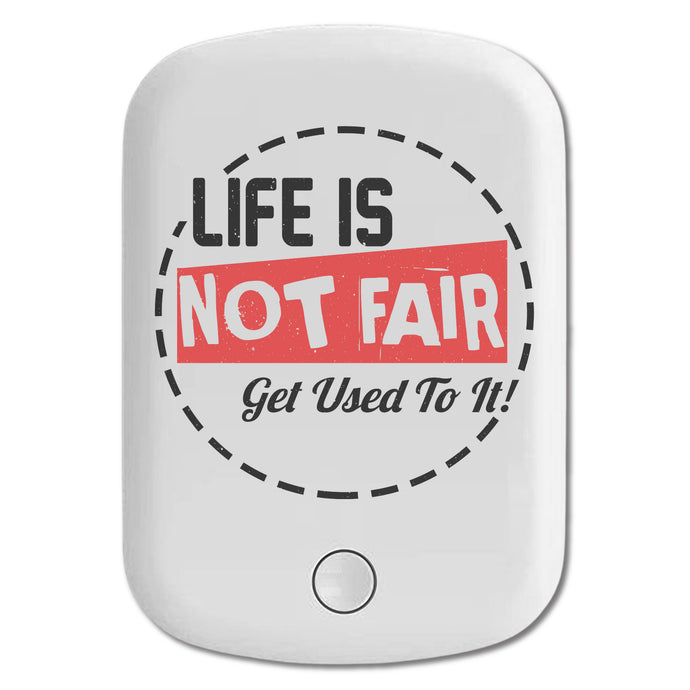DistinctInk Magnetic Battery Pack, Wireless Portable Charger with USB-C Cable, Compatible with MagSafe iPhone 14 / 13 / 12 Series - Life Not Fair Get Used To It