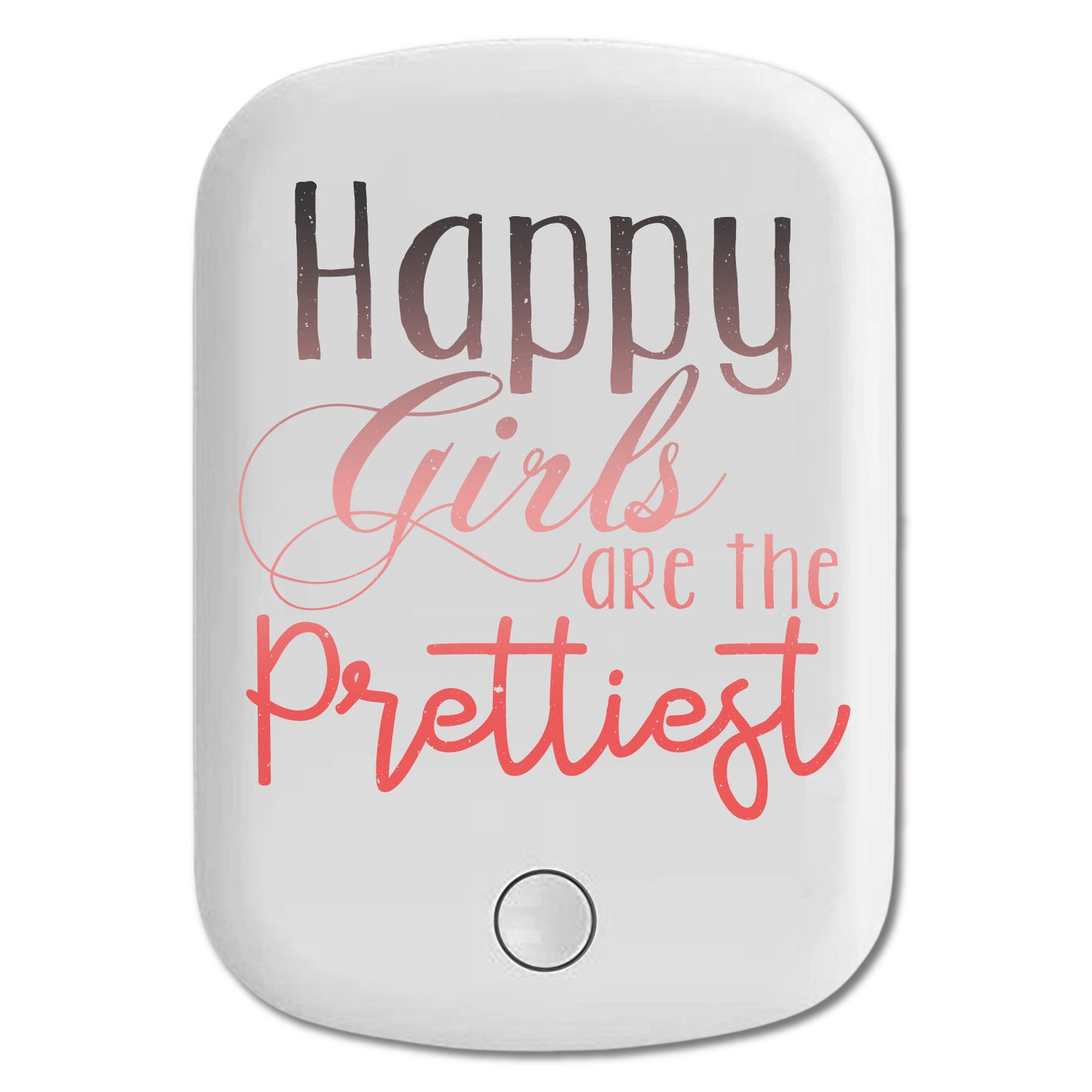 DistinctInk Magnetic Battery Pack, Wireless Portable Charger with USB-C Cable, Compatible with MagSafe iPhone 14 / 13 / 12 Series - Happy Girls The Prettiest