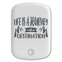 DistinctInk Magnetic Battery Pack, Wireless Portable Charger with USB-C Cable, Compatible with MagSafe iPhone 14 / 13 / 12 Series - Life Journey Not Destination