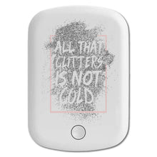 DistinctInk Magnetic Battery Pack, Wireless Portable Charger with USB-C Cable, Compatible with MagSafe iPhone 14 / 13 / 12 Series - All That Glitters Is Not Gold