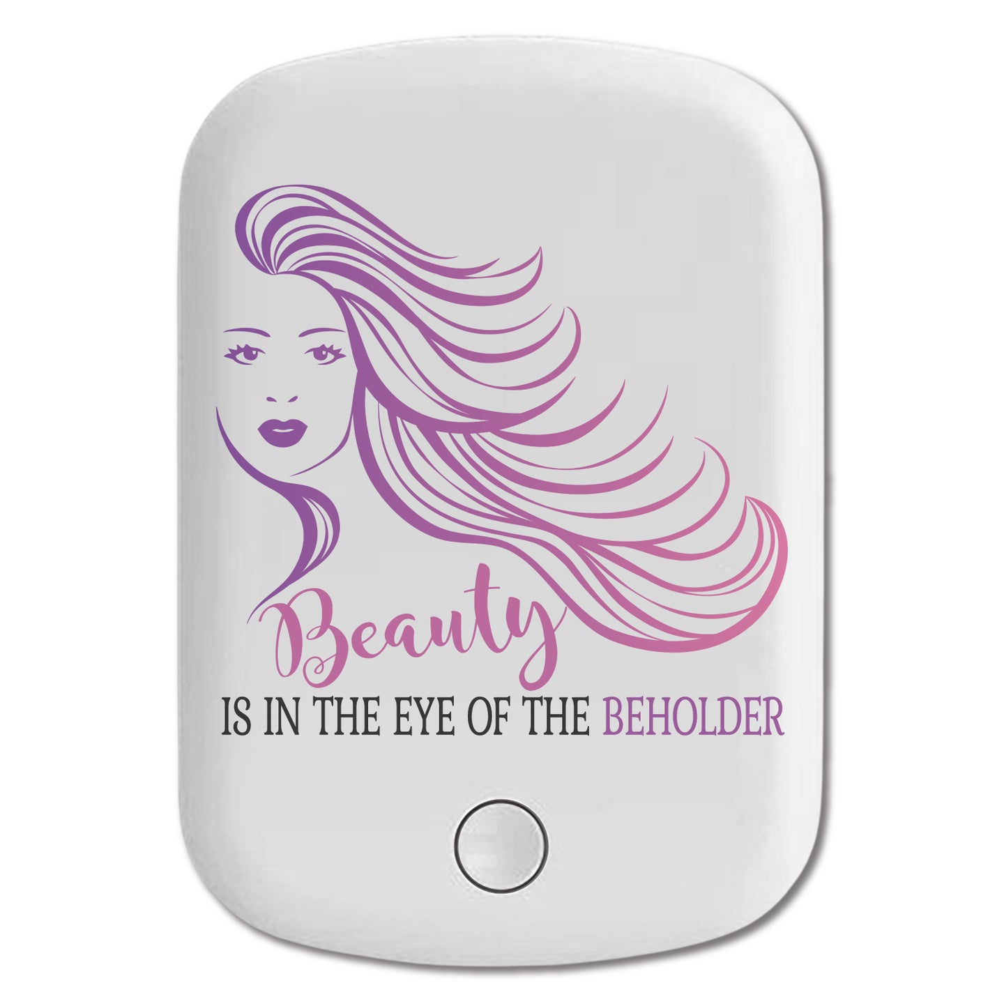 DistinctInk Magnetic Battery Pack, Wireless Portable Charger with USB-C Cable, Compatible with MagSafe iPhone 14 / 13 / 12 Series - Beauty In Eye Of Beholder