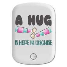 DistinctInk Magnetic Battery Pack, Wireless Portable Charger with USB-C Cable, Compatible with MagSafe iPhone 14 / 13 / 12 Series - Hug Is Hope In Disguise