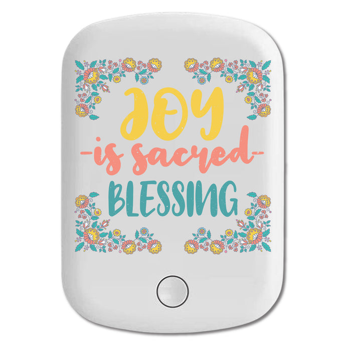 DistinctInk Magnetic Battery Pack, Wireless Portable Charger with USB-C Cable, Compatible with MagSafe iPhone 14 / 13 / 12 Series - Joy Sacred Blessing