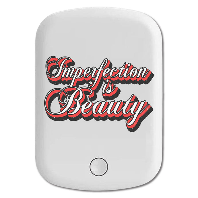 DistinctInk Magnetic Battery Pack, Wireless Portable Charger with USB-C Cable, Compatible with MagSafe iPhone 14 / 13 / 12 Series - Imperfection Is Beauty