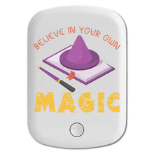DistinctInk Magnetic Battery Pack, Wireless Portable Charger with USB-C Cable, Compatible with MagSafe iPhone 14 / 13 / 12 Series - Believe In Own Magic