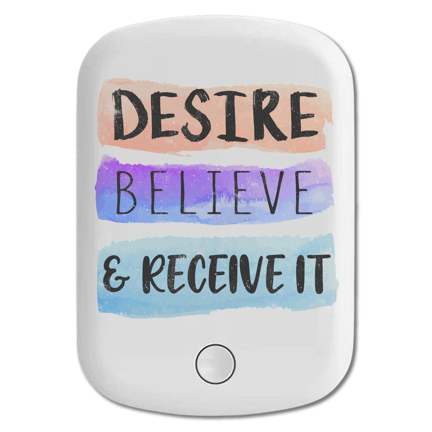 DistinctInk Magnetic Battery Pack, Wireless Portable Charger with USB-C Cable, Compatible with MagSafe iPhone 14 / 13 / 12 Series - Desire Believe Receive It