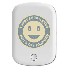 DistinctInk Magnetic Battery Pack, Wireless Portable Charger with USB-C Cable, Compatible with MagSafe iPhone 14 / 13 / 12 Series - Smile Makes A Day Younger
